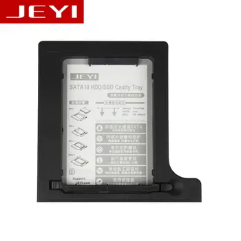 JEYI Q8 Универсален 2,5 '2-ри 12,7 ммSSD HDD SATA Твърд Диск HDD Caddy Адаптер За CD / DVD ROM Височина 12,7 мм Оптичен UltraBay