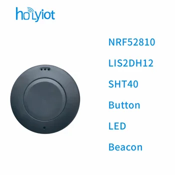 nRF52810 Етикет Eddystone beacon Акселерометър LIS2DH12 SHT40 Температура Влажност Bluetooth 5,0 Модул с ниска консумация на енергия можно iBeacon